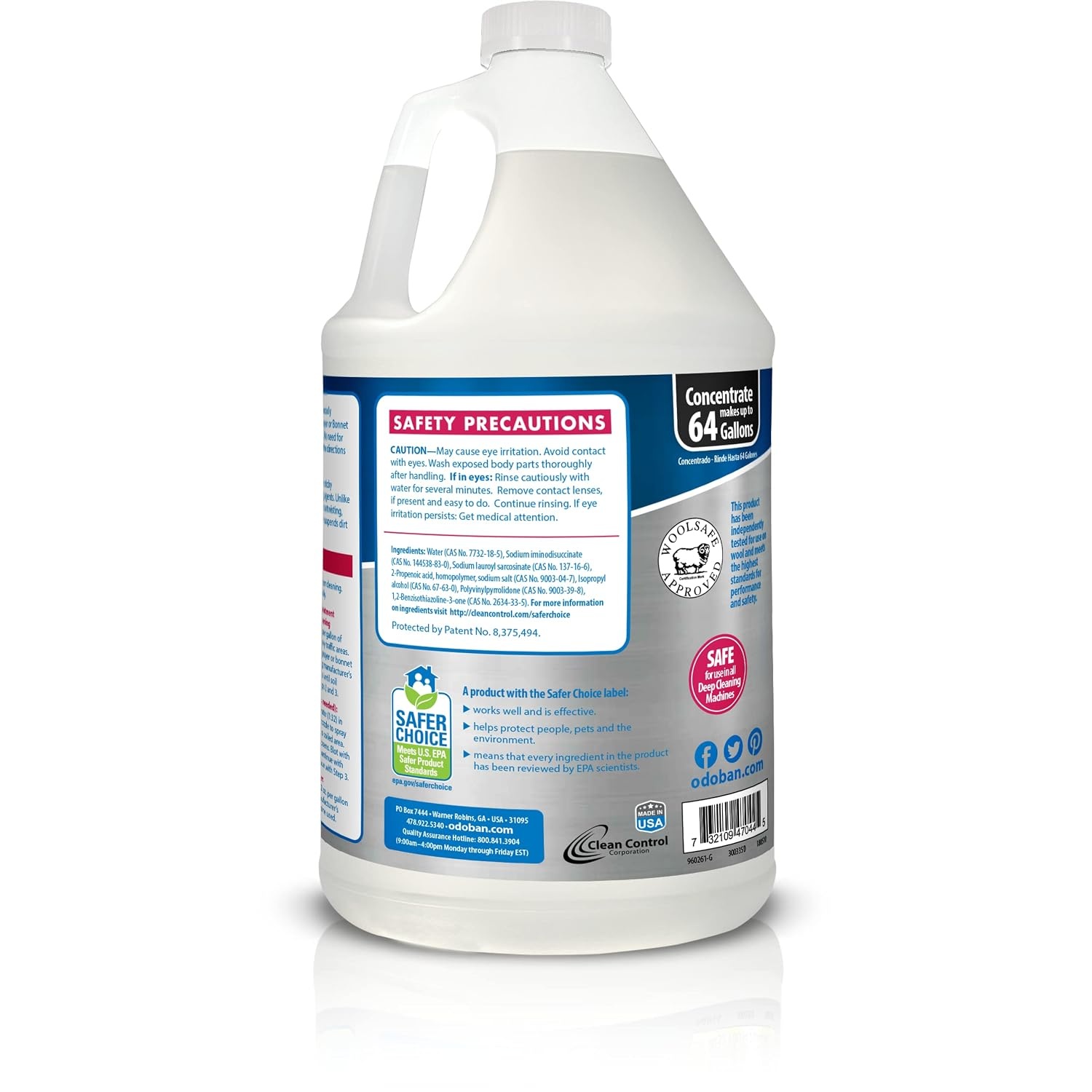 image:imageOdoBan 3in1 Carpet Cleaner Made in the USA Set of 2 1 Gallon Each
