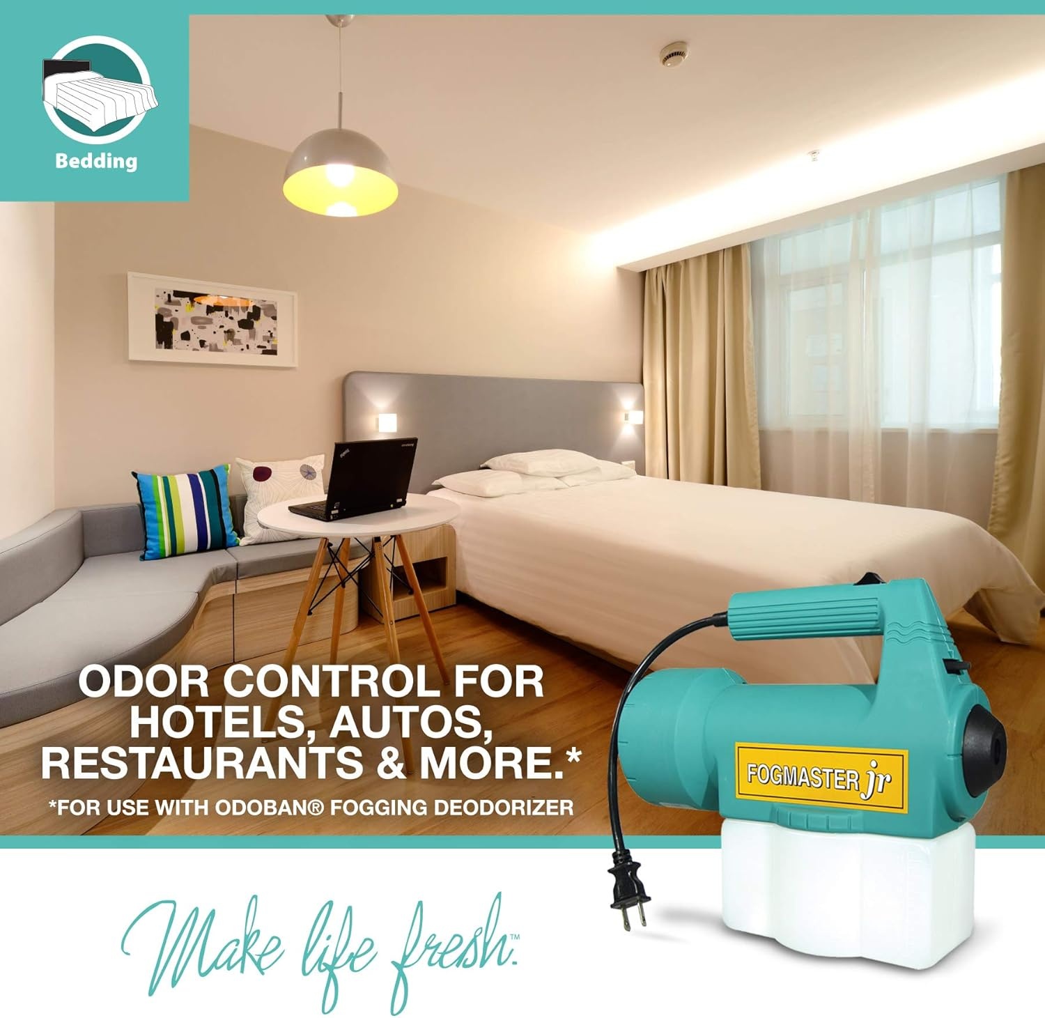 image:imageOdoBan Fogmaster Jr Electric Handheld Fogger and Liquid Air Freshener 1 Gallon Cherry ScentSpring Fresh