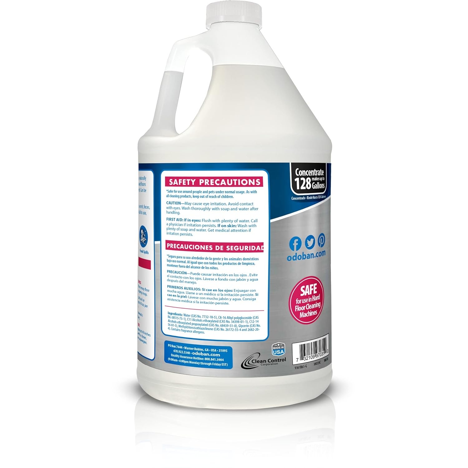 image:imageOdoBan Pet Solutions No Rinse Neutral pH Floor Cleaner Concentrate Made in the USA 1 Gallon and Oxy Stain Remover 32 Ounce SprayCitrus