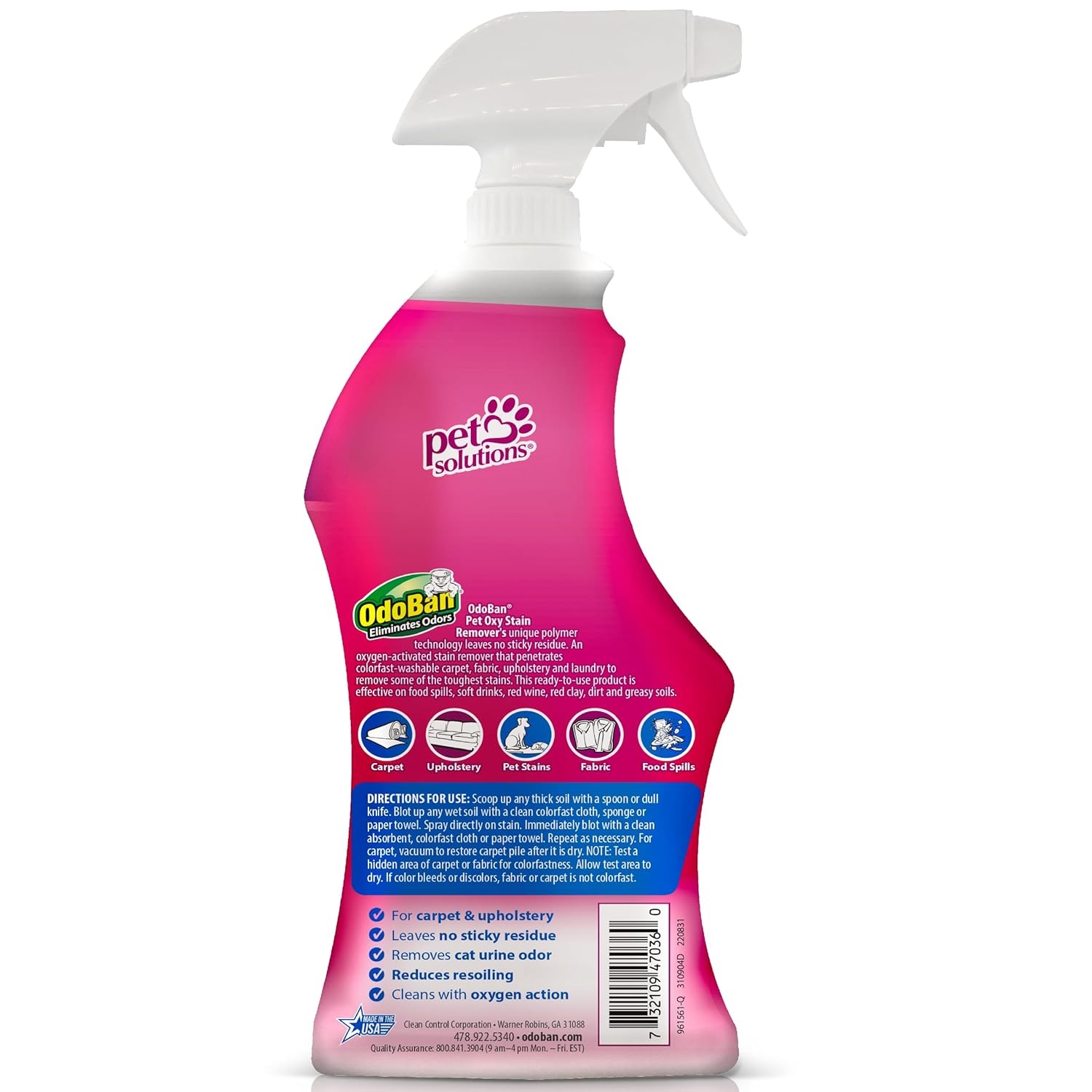 image:imageOdoBan Pet Solutions No Rinse Neutral pH Floor Cleaner Concentrate Made in the USA 1 Gallon and Oxy Stain Remover 32 Ounce SprayCitrus