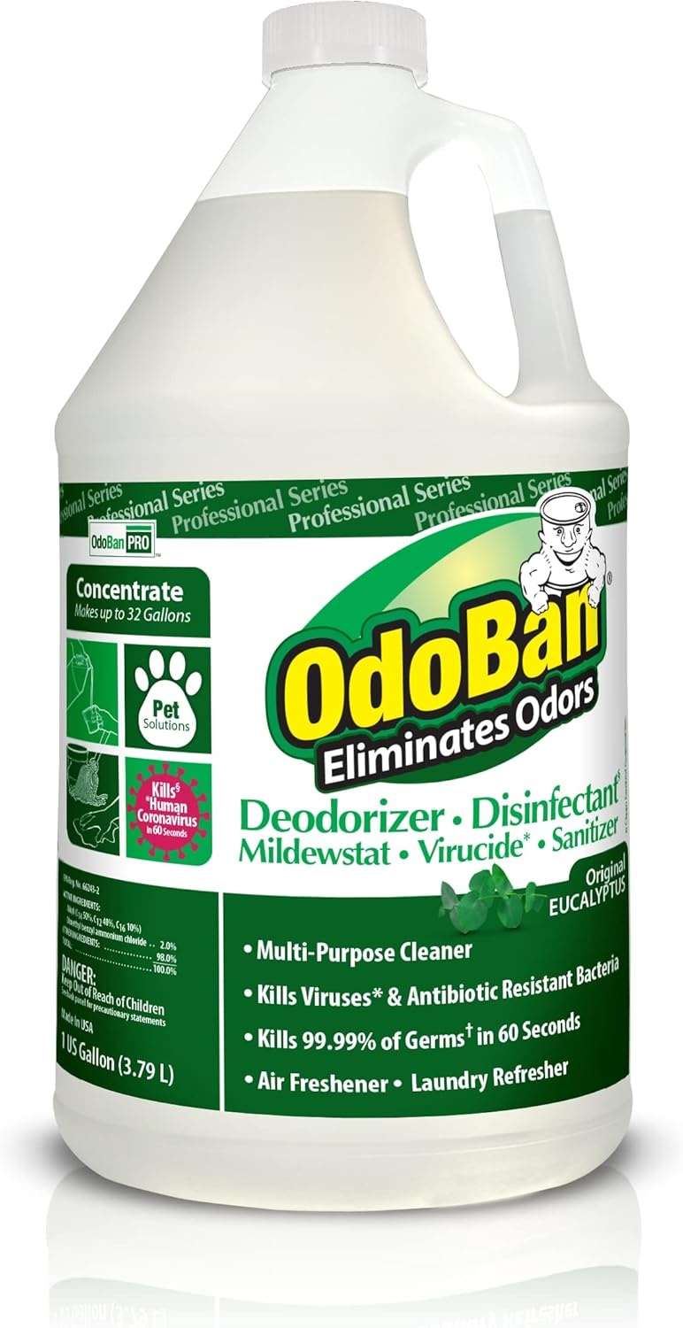 image:imageOdoBan Professional Disinfectant and Odor Eliminator Concentrate Made in the USA Original Eucalyptus Scent 1 GallonEucalyptus