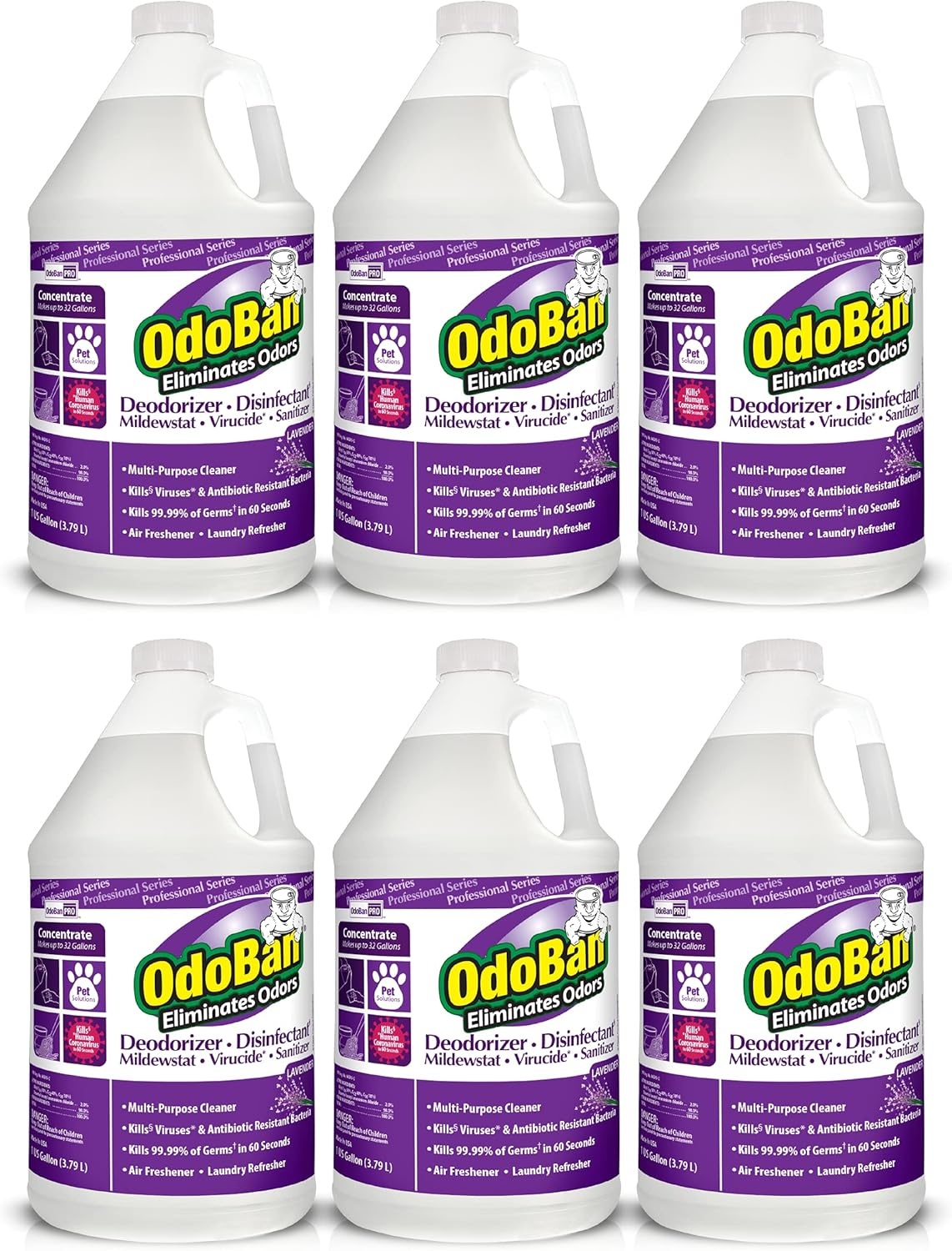 image:imageOdoBan Professional Disinfectant and Odor Eliminator Concentrate Made in the USA Original Eucalyptus Scent 1 GallonLavender