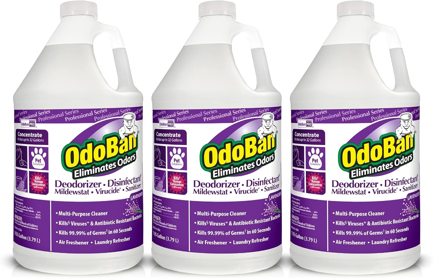 image:imageOdoBan Professional Disinfectant and Odor Eliminator Concentrate Made in the USA Original Eucalyptus Scent 1 GallonLavender