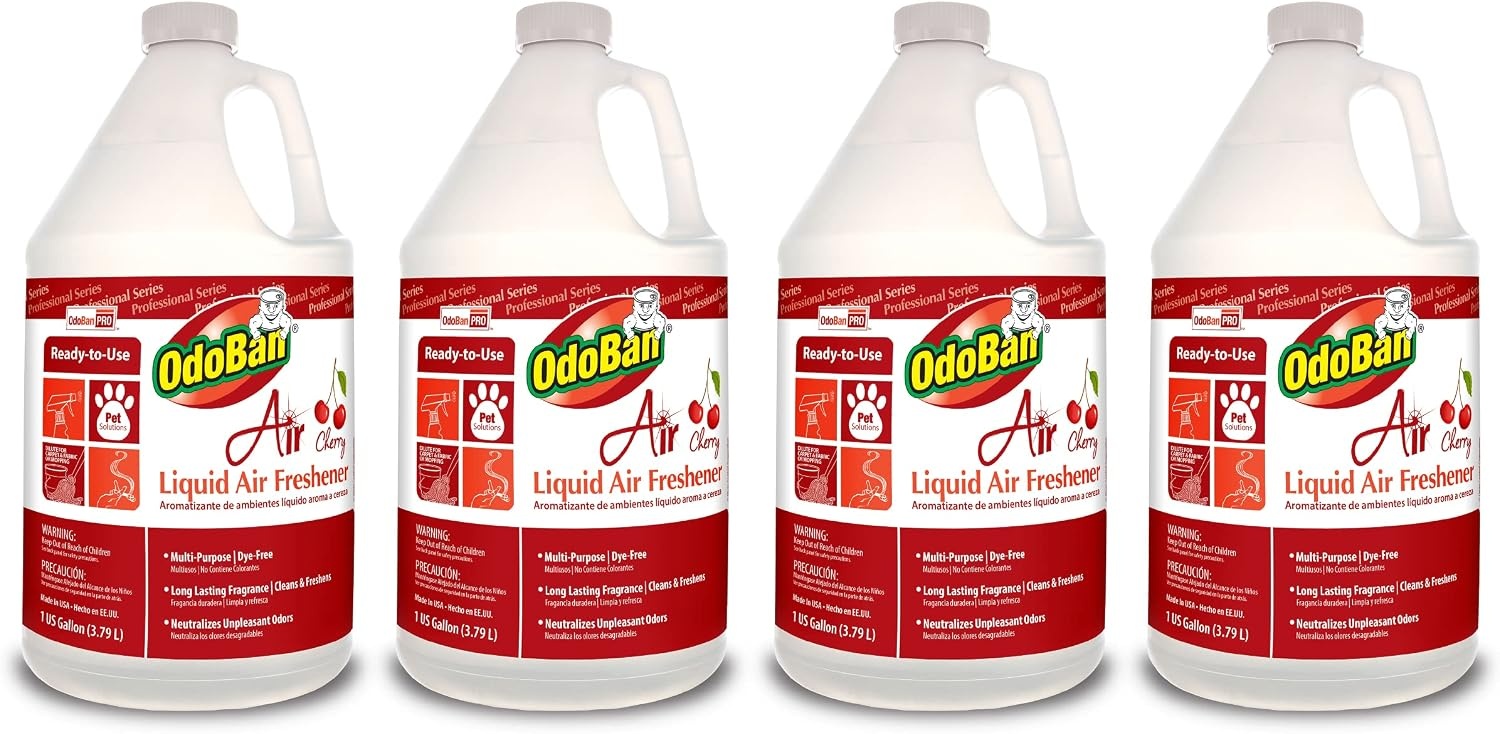 image:imageOdoBan Professional Series ReadytoUse Air Lavender Liquid Air Freshener Made in the USA Lavender Scent 1 GallonCherry
