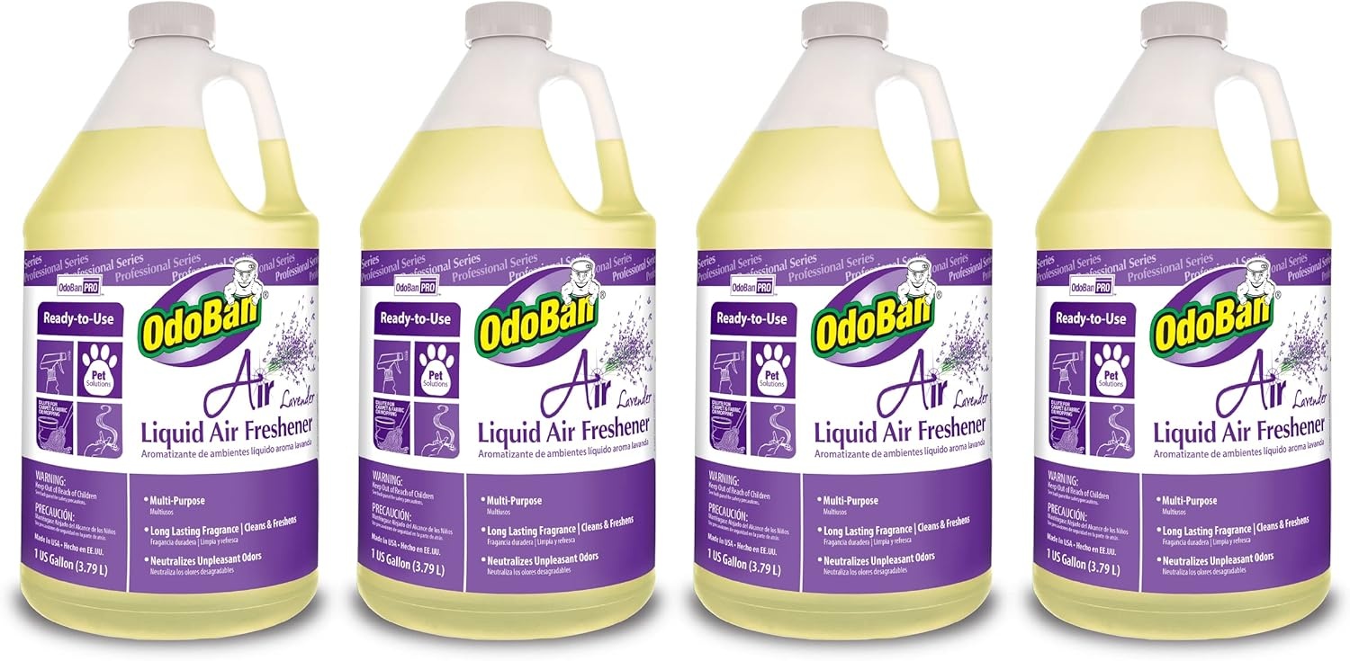 image:imageOdoBan Professional Series ReadytoUse Air Lavender Liquid Air Freshener Made in the USA Lavender Scent 1 GallonLavender