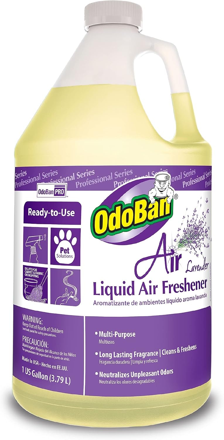 image:imageOdoBan Professional Series ReadytoUse Air Lavender Liquid Air Freshener Made in the USA Lavender Scent 1 GallonLavender