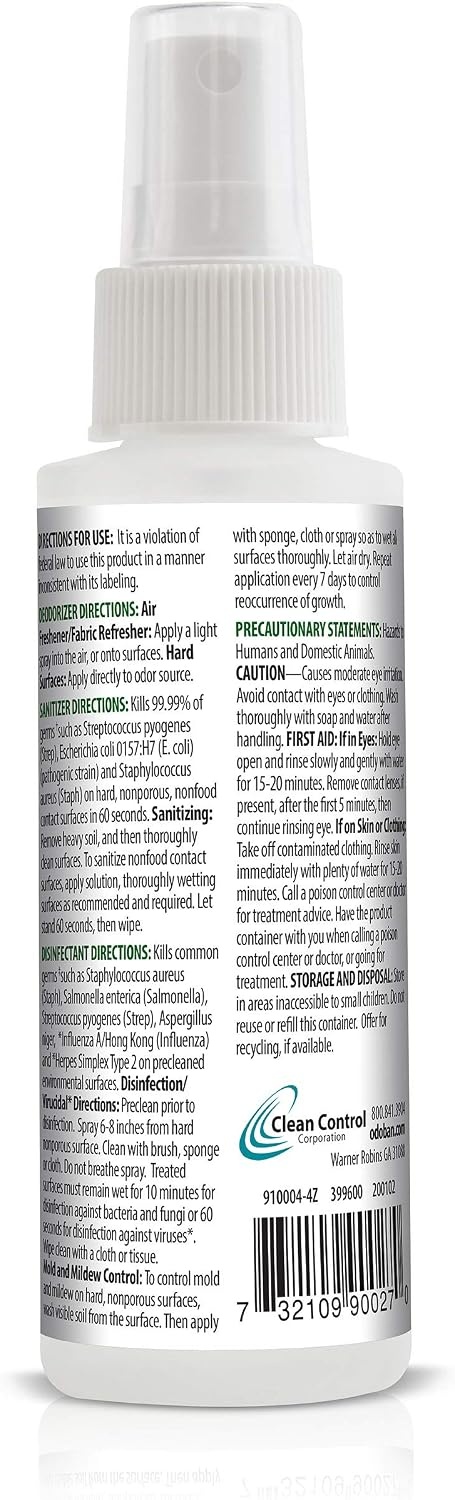 image:imageOdoBan ReadytoUse Disinfectant and Odor Eliminator Set of 3 4 Ounce Travel Spray 32 Ounce Spray 1 Gallon Concentrate Original Eucalyptus ScentEucalyptus