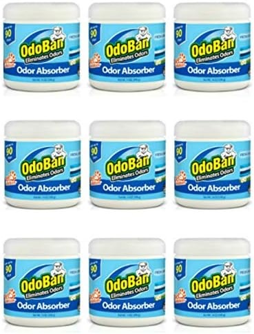 image:imageOdoBan Solid Odor Absorber Eliminator for Home and Small Spaces Citrus Scent 14 Ounces Each 3Pack1 Count Pack of 9