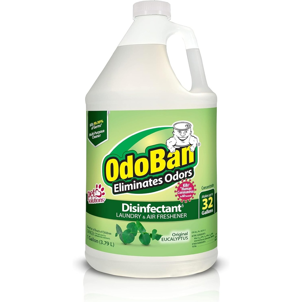 image:imageOdoBan Disinfectant Concentrate and Odor Eliminator Made in the USA Original Eucalyptus Lavender and Cotton Breeze Scents 3 GallonsEucalyptus