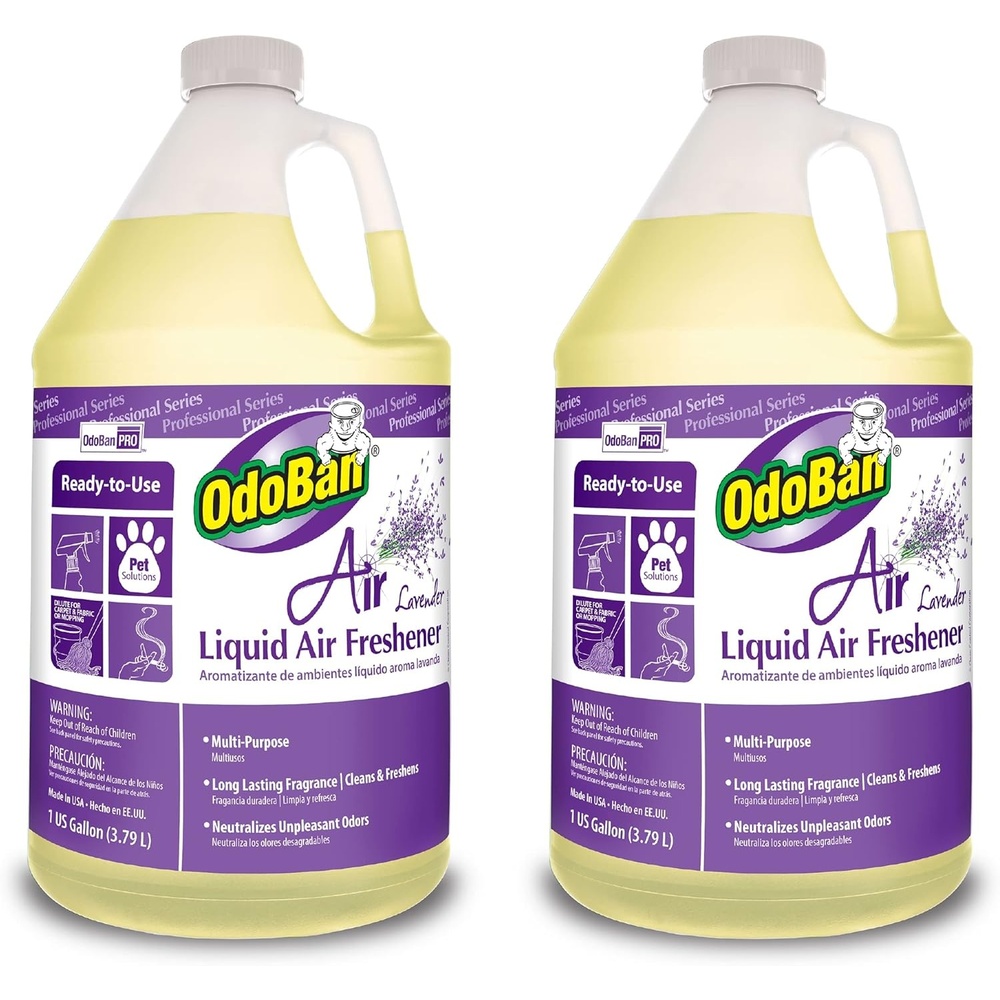 image:imageOdoBan Professional Series ReadytoUse Air Lavender Liquid Air Freshener Made in the USA Lavender Scent 1 GallonLavender