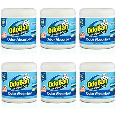 image:imageOdoBan Solid Odor Absorber Eliminator for Home and Small Spaces Citrus Scent 14 Ounces Each 3Pack14 Ounce Pack of 6