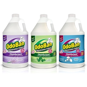 OdoBan Disinfectant Concentrate and Odor Eliminator, Made in the USA, Original Eucalyptus, Lavender and Cotton Breeze Scents, 3 Gallons(Cotton Breeze)