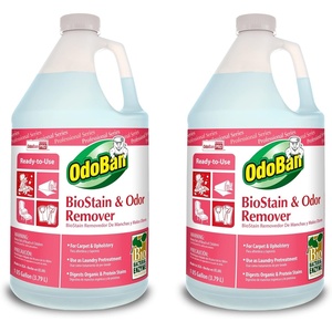 OdoBan Professional Cleaning and Odor Control Solutions, Ready-to-Use Biostain and Odor Remover, Made in the USA, 2 Gallons(128 Fl Oz (Pack of 2))