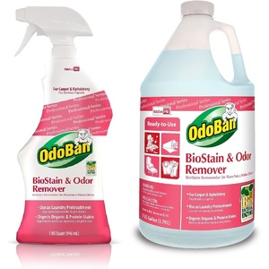 OdoBan Professional Cleaning and Odor Control Solutions, Ready-to-Use Biostain and Odor Remover, Made in the USA, 2 Gallons(80 Fl Oz (Pack of 2))