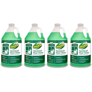 OdoBan Professional Series Neutral pH No Rinse Floor Cleaner Concentrate, Made in the USA, 4 Gallons