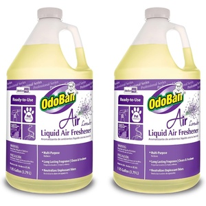 OdoBan Professional Series Ready-to-Use Air Lavender Liquid Air Freshener, Made in the USA, Lavender Scent, 1 Gallon(Lavender)