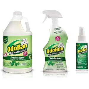 OdoBan Ready-to-Use Disinfectant and Odor Eliminator, Set of 3, 4 Ounce Travel Spray, 32 Ounce Spray, 1 Gallon Concentrate, Original Eucalyptus Scent(Eucalyptus)