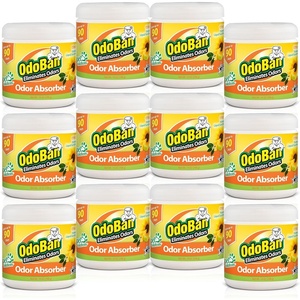 OdoBan Solid Odor Absorber Eliminator for Home and Small Spaces, Citrus Scent, 14 Ounces Each, 3-Pack(1 Count (Pack of 12))