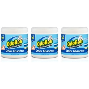 OdoBan Solid Odor Absorber Eliminator for Home and Small Spaces, Citrus Scent, 14 Ounces Each, 3-Pack(1 Count (Pack of 3))