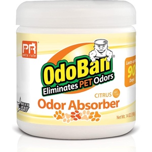 Pets Rule OdoBan Solid Odor Absorber Air Freshener, 3-Pack, 14 Ounce Jar Each, Citrus Scent(Citrus)